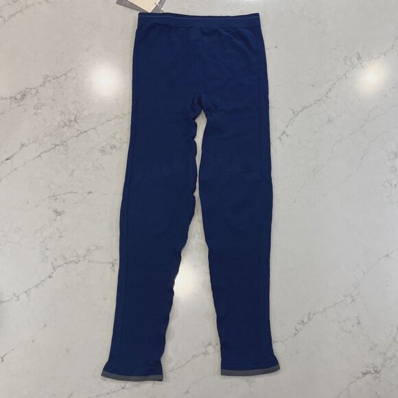 icebreaker NEW Mens L 200 Zone Seamless Leggings Base Layer Blue Merino Blend - Picture 2 of 15